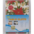 Christmas style plastic tablecloth with flannel